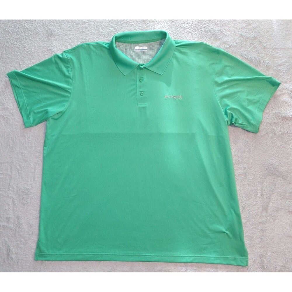Columbia PFG Mens Polo Shirt Size XXL Omni-Shade Short Sleeve Vented Pique Knit